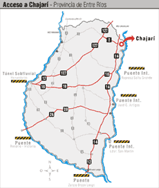 RUTAS Y ACCESOS A CHAJARI ENTRE R OS COMO LLEGAR CAMINOS